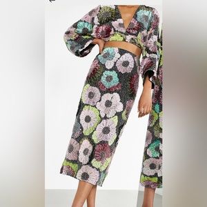 ASOS EDITION large floral bead sequin set